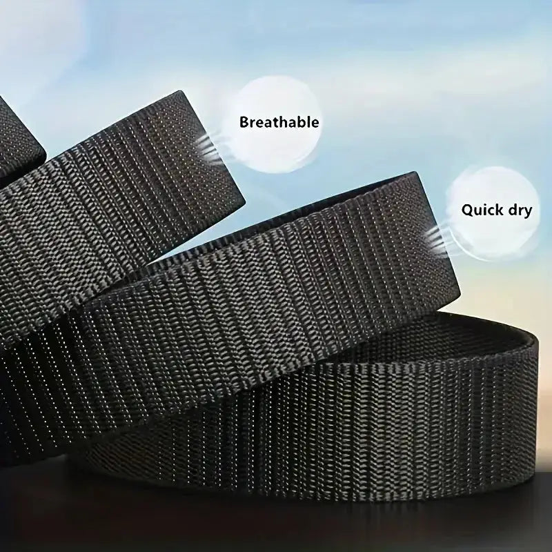 2PC Military Automatic Buckle Nylon Belt Outdoor Hunting