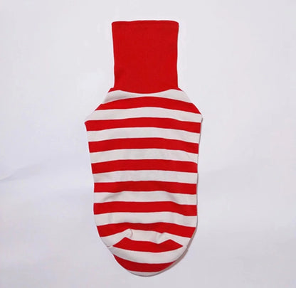 Cute High Neck Colorblock Italian Greyhound Outfit