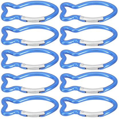 10 Pcs Climbing Carabiner Key Chain Clip Mini Sports Outdoor Survival Gear Camping Hooks Professional Travel