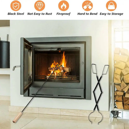 Outdoor Fire Poker Portable Fireplace Poker Tool Fire Pit Poker For Outdoor Camping 33 Inch Fireplace Poker Tools Fire Poker