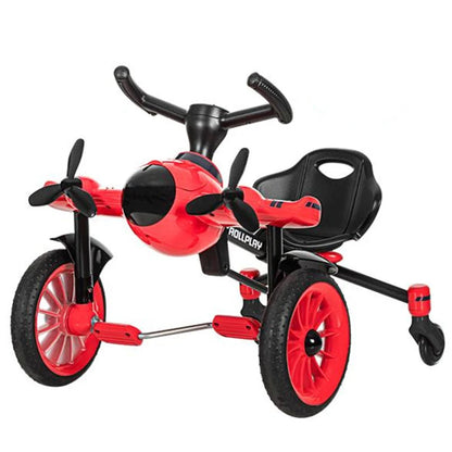 Simulation Model Folding Airplane Pedal Drift Bike Rotatable Propeller Children&