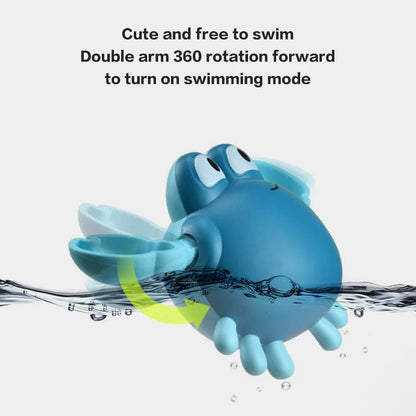 Funny Baby Water Toys Bath Crab Cartoon Animal Chain Clockwork Swimming Pool Bathing Toys Shower Toy for Children Gift