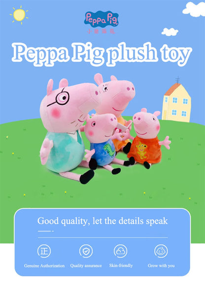 30cm Peppa Pig George Dad Mom Children&