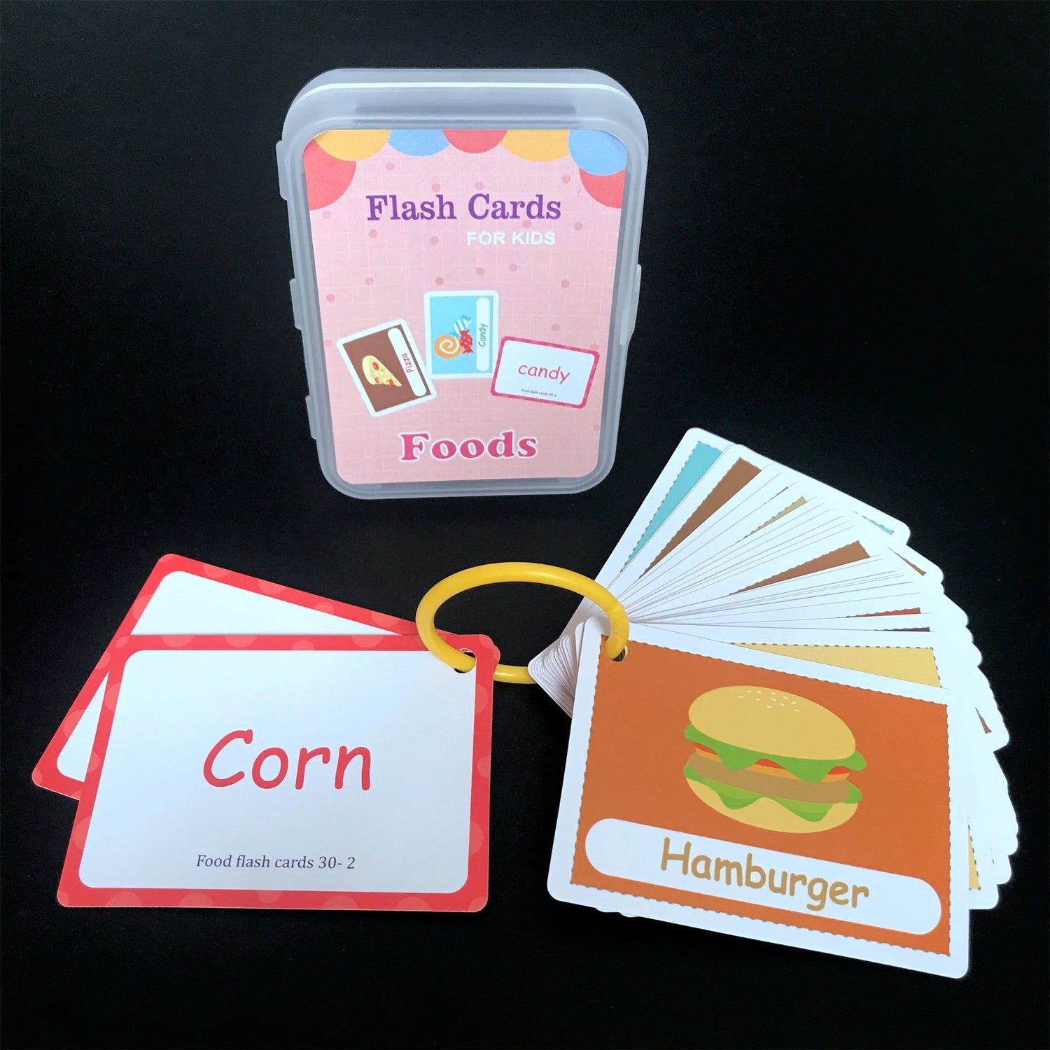 English Words Learning Flashcards for Kids 3-6 Years Reading Enlightenment Cards Educational Toys Montessori Teaching Aids