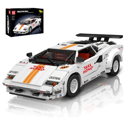 Technical MouldKing 10045 Lambor Countach Hypercar Supercar SportsCar Sports Car Model 1349PCS Building Blocks Brick Puzzle Toys