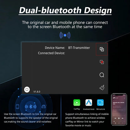 Wireless CarPlay for Mercedes Benz 5.0 A CLA GLA W176 C-Class W205 GLC 2015-2018 with Android Auto Mirror Link AirPlay Car Play