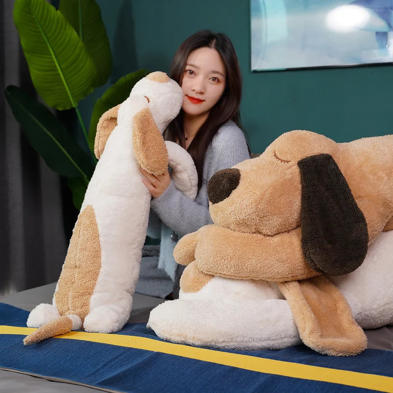 100/130/150cm Huge Soft Body Long Dog Plush Pillow Stuffed Animal Home Decoration Sofa Cushion Children Girl Holiday Gift Toys