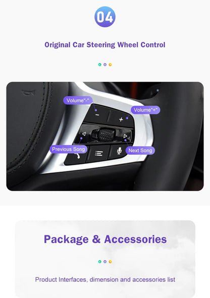 WirelessCarPlay For BMW Series 1 2 F20 F21 F22 F23 F45 2012-2020 NBT EVO with Android Auto Mirror Link AirPlay Car Play