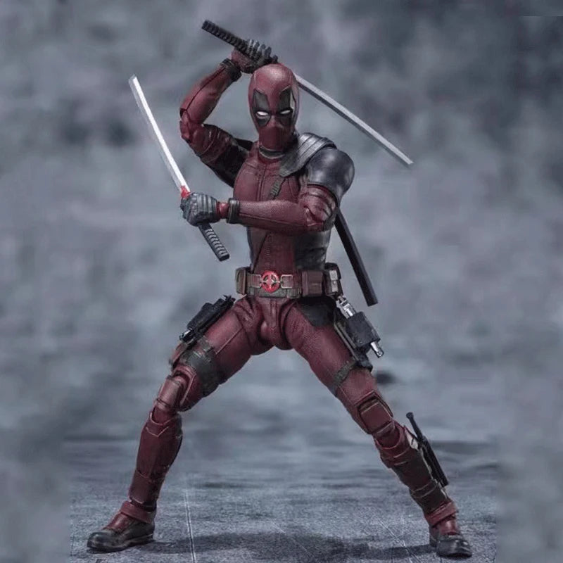 Shf Deadpool Ml X-Men Anime Figures Deadpool 2 Action Figurine 16cm PVC Model GK Statue Collection Room Decoration Toy Kid Gifts