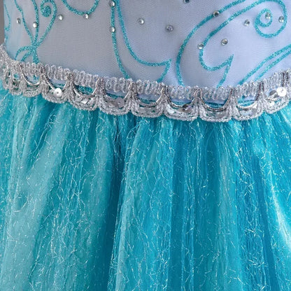 Elsa Dress for Girls 3-10 Yrs Birthday Role Elsa Princess Dress For Kids Halloween Carnival Easter Party Cosplay Girls Costume