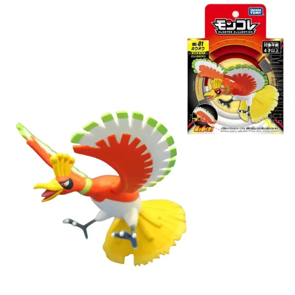 Genuine TAKARA TOMY Pokemon ML Series Ho-Oh Lugia Groudon Kyogre Rayquaza Figurines Handheld Model Ornaments Toy Birthdays Gift