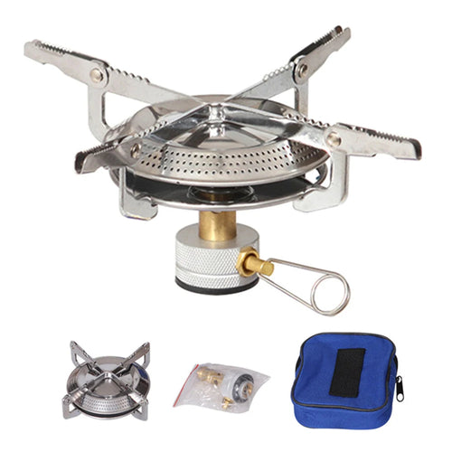 Portable Outdoor Camping Gas Stove with Adjustable Flame Small