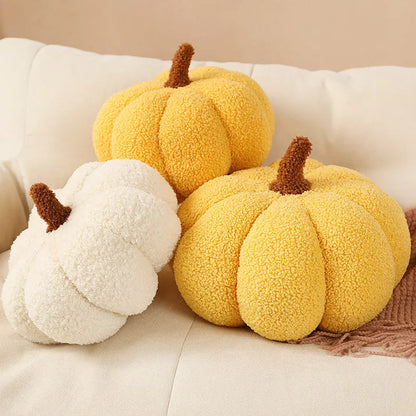 20cm New Nordic Halloween Pumpkin Plush Toy Plushie Soft Plant Stuffed Doll Holidays Props Decorative Throw Pillow for Kids