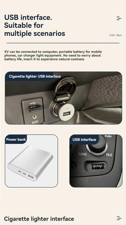 The sedan is a universal double-headed fan van with a large wind power electric fan for cooling