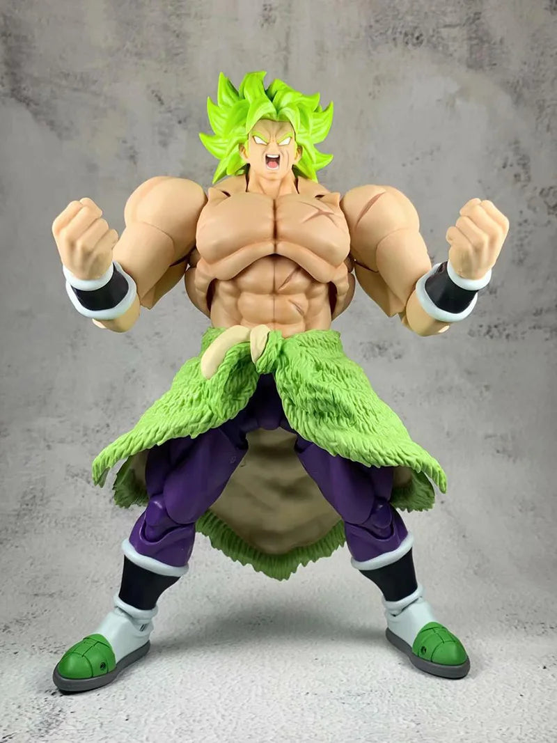 SHF Dragon Ball Super Broly Action Figure Saiya Collection Doll Anime Theater Version Figures Toy 22cm Broli Movable Model Toys