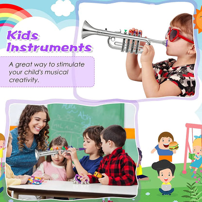 Classical Clarinet Trumpet Saxophone Imitation Musical Instrument Toys Boys Girl Early Education Learning Tool for Kids Children