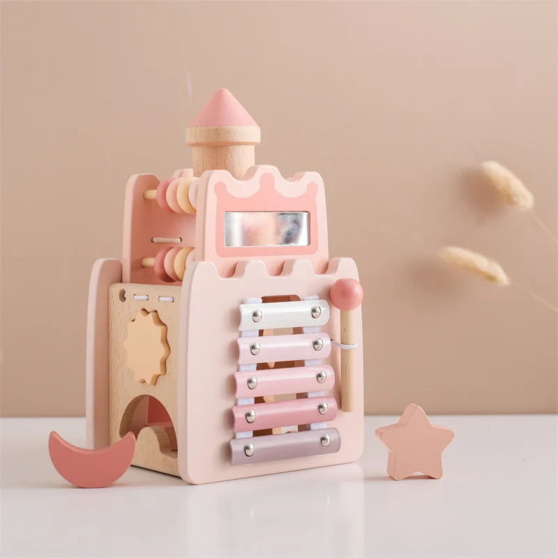 Baby Wooden Musical Instruments Montessori Toys Kids Bear Percussion Xylophone Rain Sound Pipe Music Shaker Early Education Toys