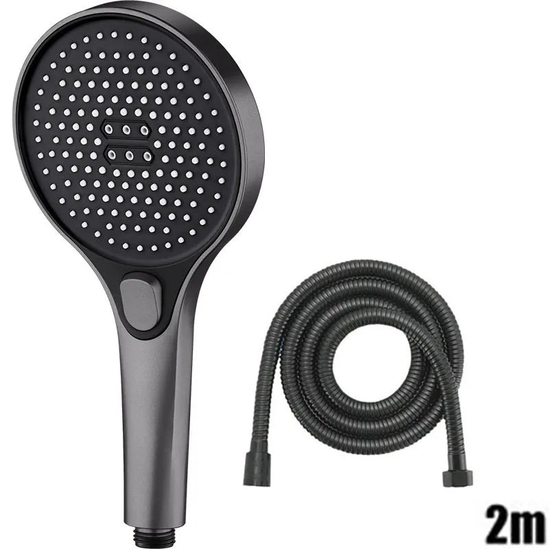 Showerhead 3 modes shower for bathroom items large panel accessories knobs showers replete portable heads parts fixture home
