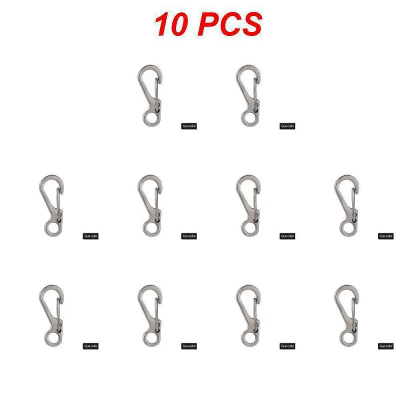 EDC SF Gear Mini Spring Hang Mountain Climb Paracord Quickdraw Carabiner Tactical Keyring Survive Camp Clasp Hook Backpack Hike
