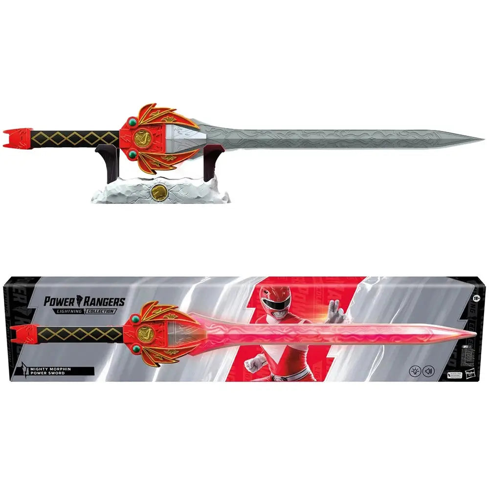 In Stock Original Lightning Collection Kyouryuu Sentai Zyuranger Mighty Morphin Red Power Sword Collectible Model Toys