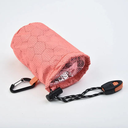 Portable Waterproof Emergency Survival Sleeping Storage Bag Hiking Sack Camping Gear Thermal Bivy Aid Rescue Kit Mylar Blanket
