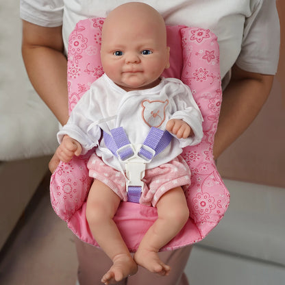 14inch Full Body Silicone Bebe Reborn Girl&quot;Coco&quot;Boy“Isaac” Doll Soft  Lifelike Baby DIY Blank Toys