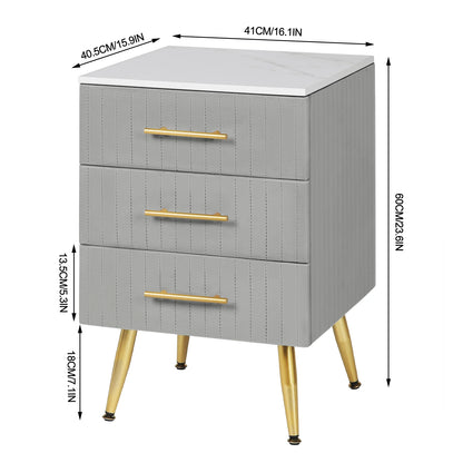 WOLTU Bedside Cabinet Nightstand with 3 Drawers Chest of Drawers Sideboard Storage Coffee Table for Bedroom Home