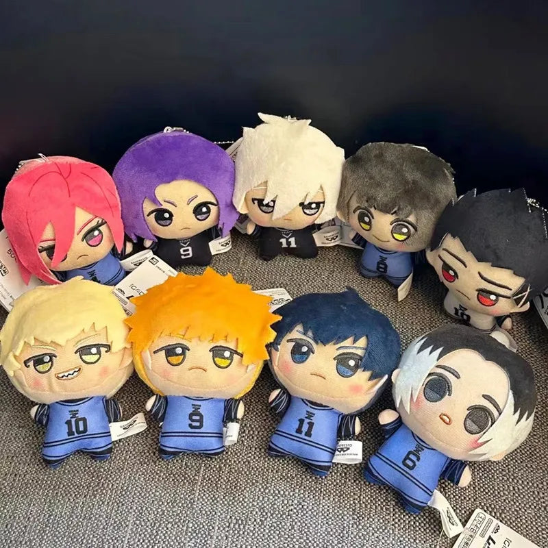 10cm New Blue Lock Plush Pendant KeyChain Isagi Yoichi Nagi Seishiro Mikage Reo Rin Itoshi Itoshi Sae Action Doll Toy Bag Gift