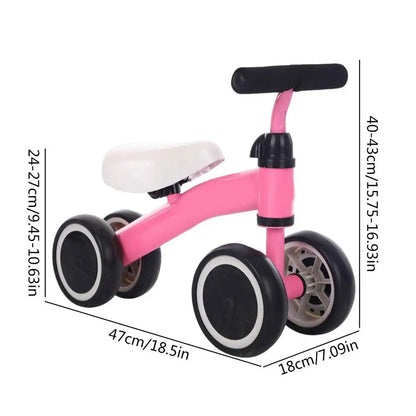 Baby Learning Walker Baby Balance Bike No Pedals Tricycle Riding Toys Kids Bicycle Balance Scooter For Ages 12-24 Months Baby