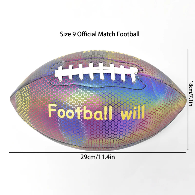 Size 9 American football Rugby match training ball with Inflator pump kit