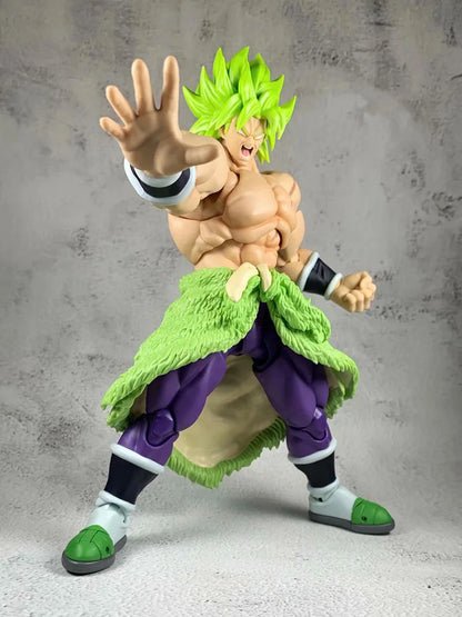 SHF Dragon Ball Super Broly Action Figure Saiya Collection Doll Anime Theater Version Figures Toy 22cm Broli Movable Model Toys