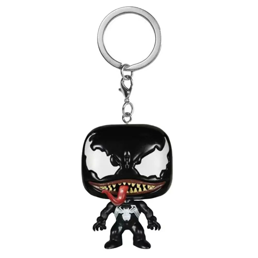 FUNKO Pocket Keychain Popular Movie Wolverine Venom Shaped Doll Backpack Pendant Exquisite Collection Christmas Gifts Keychain