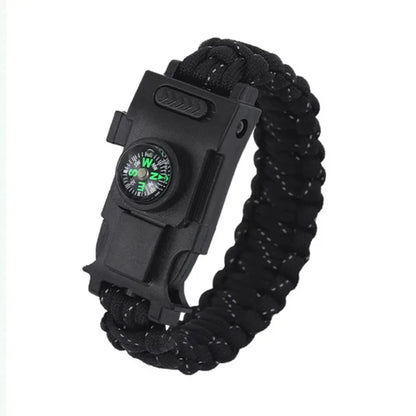 Top-Quality 4mm Paracord 550 Bracelet with Emergency Lights - Essential Outdoor Survival Gear
