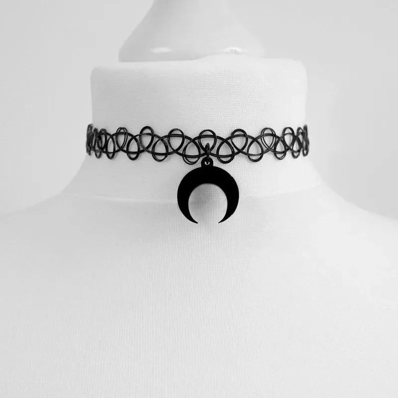 Goth Limited Black Velvet Cross Bead Choker Necklace Jewelry Gorgeous Women Punk Gift Statement New Gothic Halloween Grunge