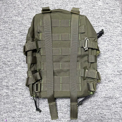 Tactical Hydration Pack Mini Back Panel Water Bag Nylon Molle Pouch Hunting Lightweight Vest Hose Accessories Zipper Backpack