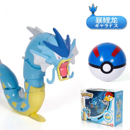 Genuine Pokemon Psyduck Eevee Lucario ASH-Greninja Blastoise Mewtwo Lapras Venusaur Dolls Figurines Handheld Model Toy Ornaments