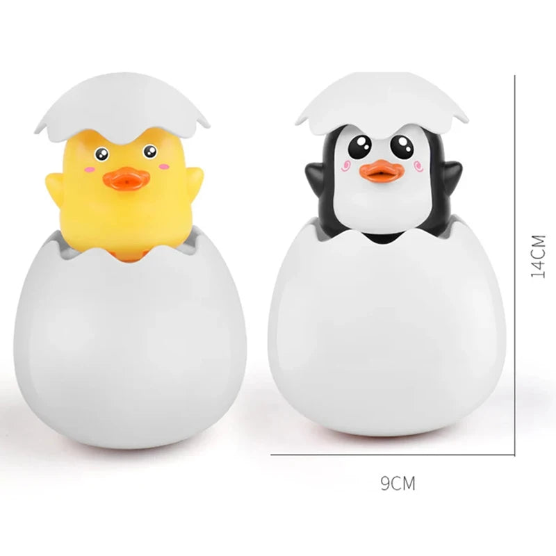 Baby Bathing Toy Kids Cute Duck Penguin Egg Water Spray Sprinkler Bathroom Sprinkling Shower Swimming Water Toys For Kids Gift