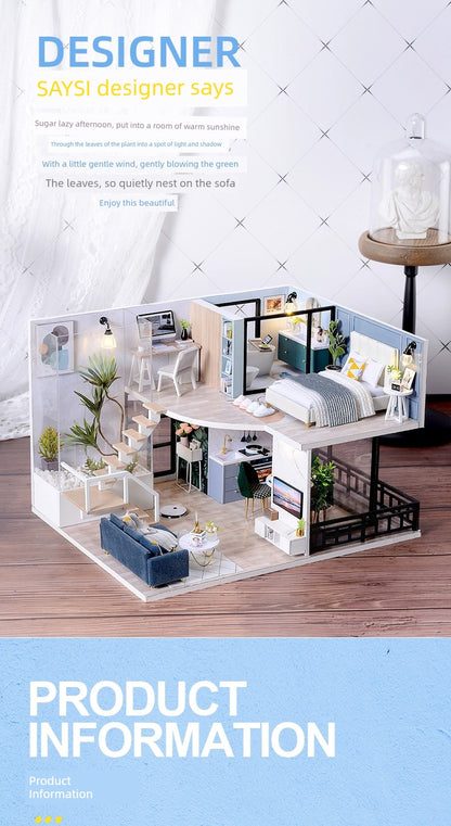 Attic House Making Mini Miniature DIY Cottage