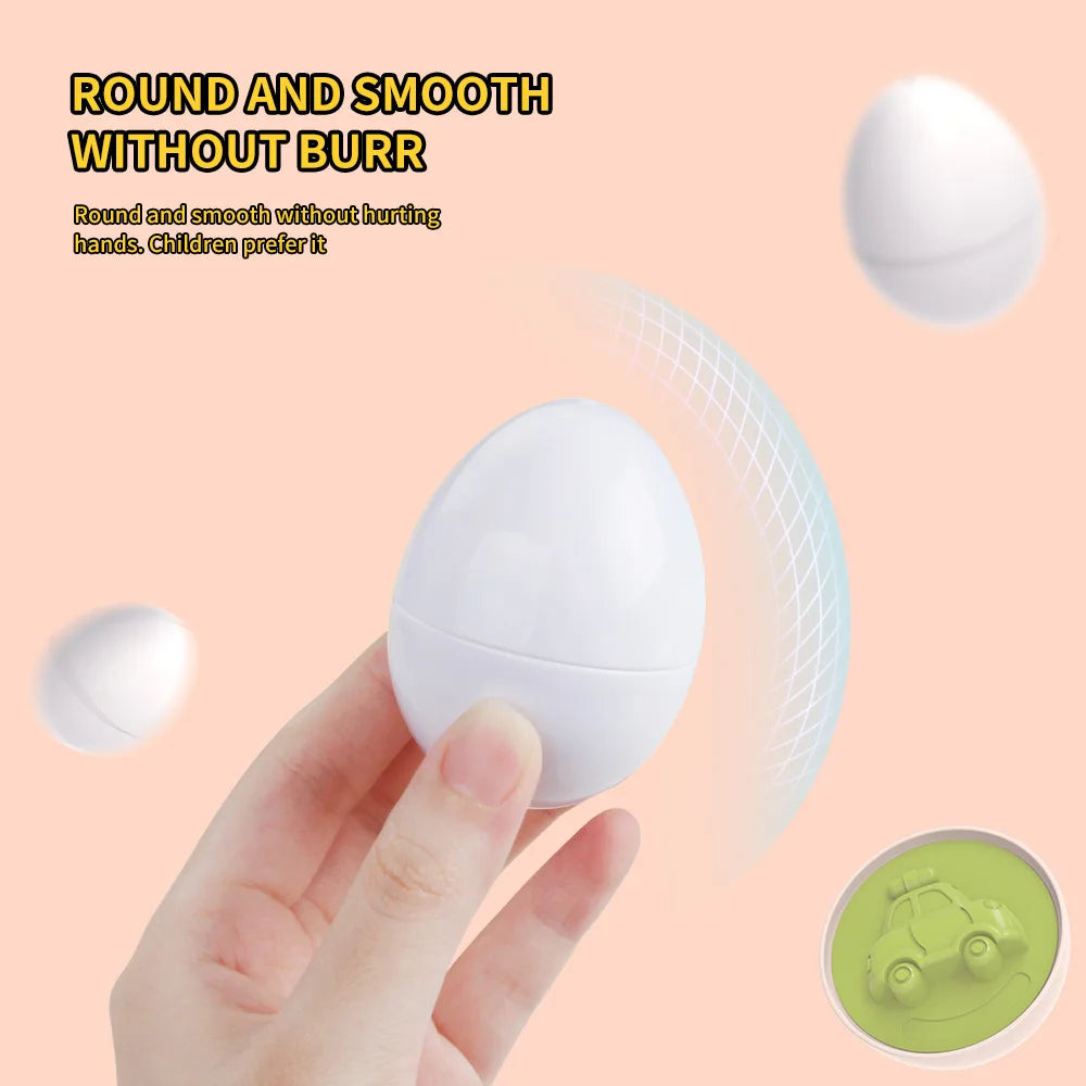 12/6 PCS Montessori Learning Education Math Smart Eggs 3D Puzzle Game For Children Popular Toys Jigsaw Mixed Shape Tools