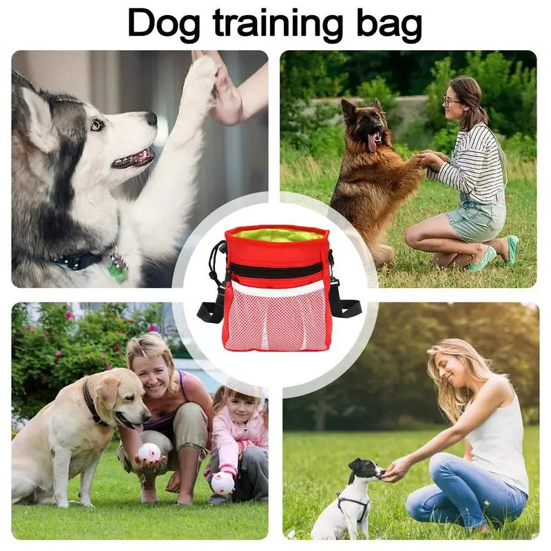 Pet Dog Puppy Training Treat Snack Bait Pet Feed Pouch Obedience Agility Food Bag Snack Reward Waist Bag With Waist Belt