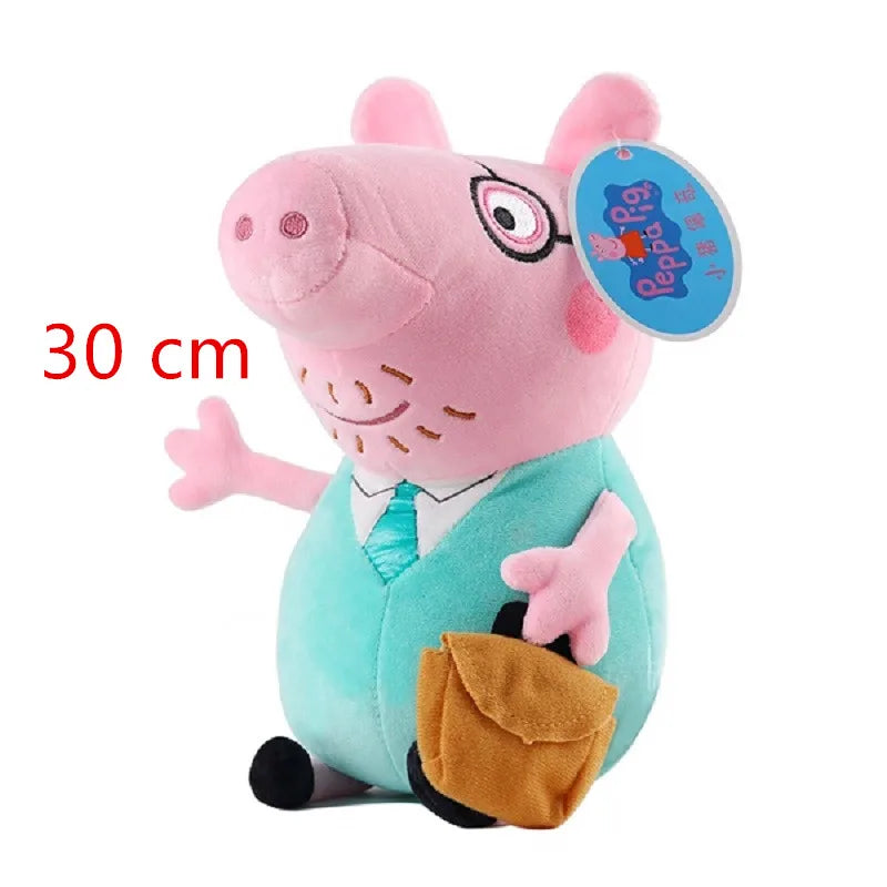 30cm Peppa Pig George Dad Mom Children&