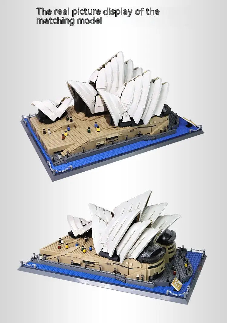 Famous Architecture Australia Sydney Opera House City Model Building Blocks Bricks Christmas Gifts Birthday Toys