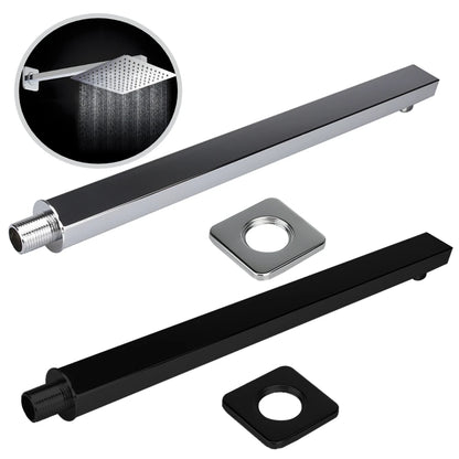 40cm Shower Arm Wall Mounted Shower Arm Shower Head Extension Shower Head Arm for Square Shower Head Rain Shower Head