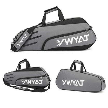 YWYAT Sports Bag Badminton Bag Single Shoulder 3 Rackets Backpack Tennis Badminton Racket Bag Thickened Nylon Beach Tennis Bag