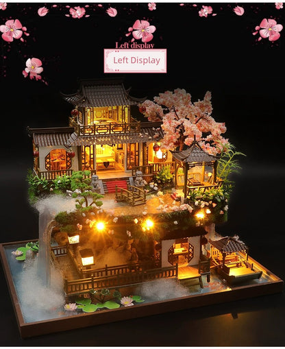 Chinese Style Fairyland House Ancient Architecture DIY Cottage