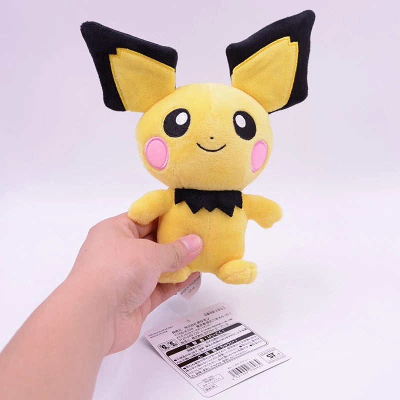 20cm Kawaii Pichu Pikachu Plush Doll Pokemon Peluche Stuffed Toy Elf Ornaments Gift For Kids