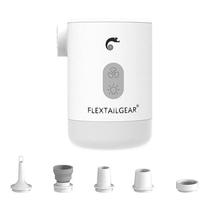 FLEXTAILGEAR MAX PUMP 2 PRO - Portable Air Pump Electric Inflator with Camping Light and Emergency Power Supply for Outdoors