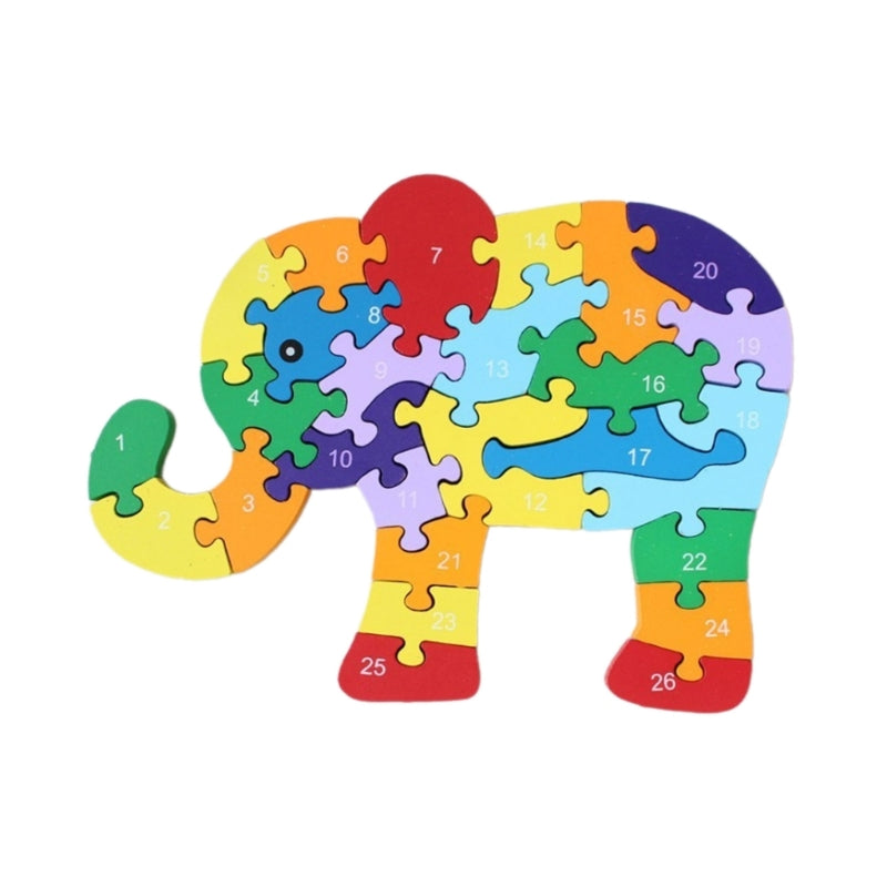 Wooden Puzzles for Kids,Toddler Number/Alphabets Puzzle,Wooden Animal Puzzles