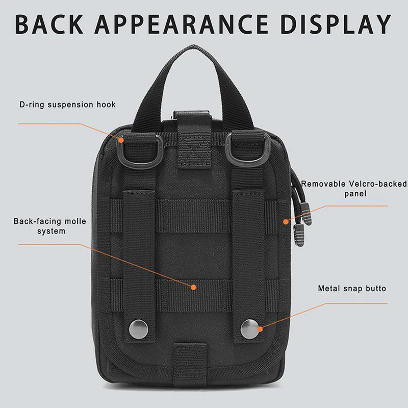 Tactical Medical Pouch First Aid Kit Outdoor Hunting Survival Emergency Tourniquet EDC Moll Bag Survival Gear