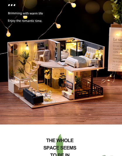 Bedroom Miniature Scene Model Making DIY Handmade